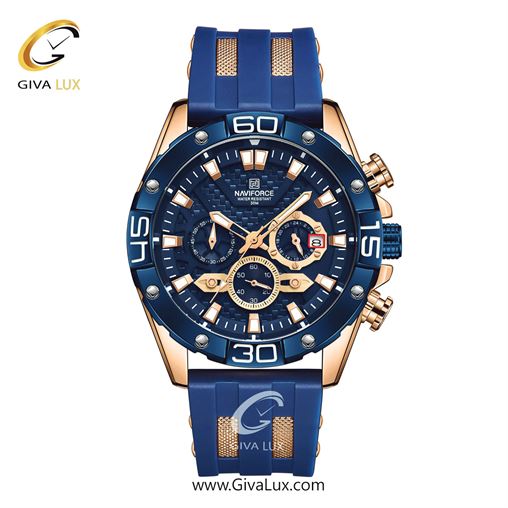 ساعت مچی اورجینال ناوی فورس مردانه سه موتوره کرنوگراف مشکی-رزگلد | مشکی | مشکی | کد رفرنس NF8019-RG/B/B NF8019-RGBEBE.jpg