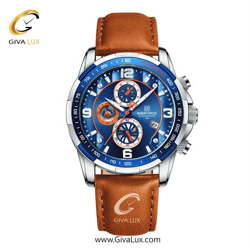 ساعت مچی اورجینال ناوی فورس مردانه سه موتوره کرنوگراف نقره ای | شتری | مشکی | کد رفرنس NF8020-S/B/BN NF8020-SBEO.jpg