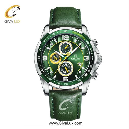 ساعت مچی اورجینال ناوی فورس مردانه سه موتوره کرنوگراف نقره ای | شتری | آبی | کد رفرنس NF8020-S/BE/O NF8020-SGNGN.jpg