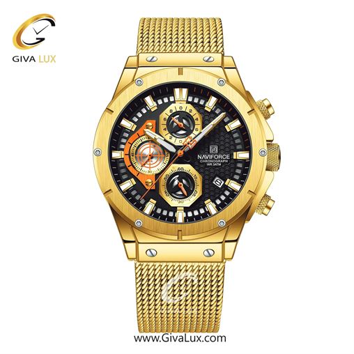 ساعت مچی اورجینال ناوی فورس مردانه سه موتوره کرنوگراف مشکی-آبی | مشکی | آبی | کد رفرنس NF8027-B/BE NF8027-GB.jpg