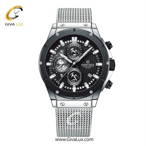 ساعت مچی اورجینال ناوی فورس مردانه سه موتوره کرنوگراف رزگلد | رزگلد | مشکی | کد رفرنس NF8027-RG/B NF8027-SB.jpg