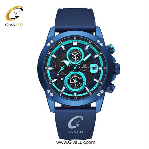 ساعت مچی اورجینال ناوی فورس مردانه سه موتوره کرنوگراف نقره ای | طوسی | مشکی-رزگلد | کد رفرنس NF7105-S/RG/GY NF8033-BEBEBE.jpg