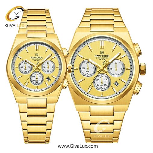 ساعت مچی اورجینال ناوی فورس مردانه سه موتوره کرنوگراف نقره ای | نقره ای | سفید | کد رفرنس NF8048-S/W/S NF8048-GGG.jpg