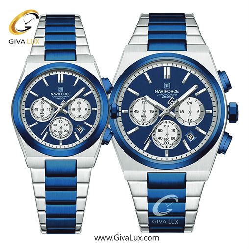 ساعت مچی اورجینال ناوی فورس ست سه موتوره کرنوگراف طلایی | طلایی | طلایی | کد رفرنس NF8048-G/G/G NF8048-SBEBE.jpg