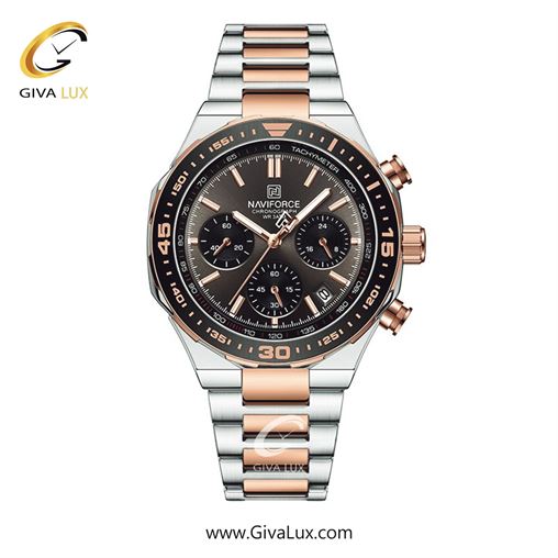 ساعت مچی اورجینال مردانه ناوی فورس|Naviforce|نوی فورس|نیوی فورس سه موتوره کرنوگراف ||| NF8049-SGYRG.jpg