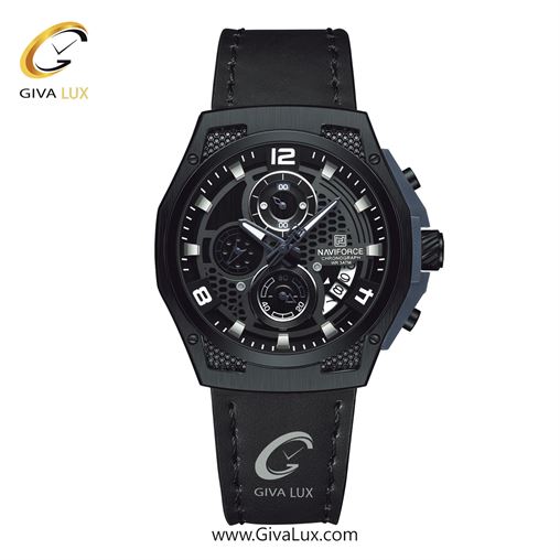 ساعت مچی اورجینال ناوی فورس مردانه سه موتوره کرنوگراف نقره ای | طوسی | طوسی | کد رفرنس NF8045-S/GY/GY NF8051-BGYB.jpg