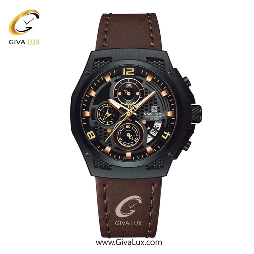 ساعت مچی اورجینال ناوی فورس مردانه سه موتوره کرنوگراف مشکی | مشکی | مشکی | کد رفرنس NF8051-B/GY/B NF8051-BYBN.jpg