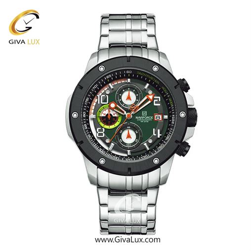 ساعت مچی اورجینال ناوی فورس مردانه سه موتوره کرنوگراف نقره ای-مشکی | نقره ای | مشکی | کد رفرنس NF8056-S/B/S NF8056-SGNS.jpg