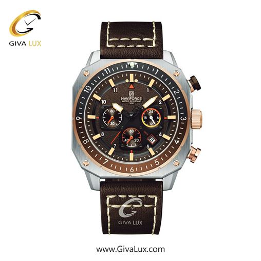 ساعت مچی اورجینال مردانه ناوی فورس|Naviforce|نوی فورس|نیوی فورس سه موتوره کرنوگراف ||| NF8057-SRGBN.jpg