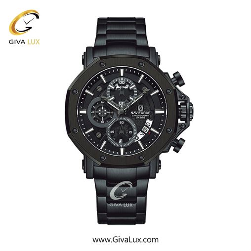 ساعت مچی اورجینال مردانه ناوی فورس|Naviforce|نوی فورس|نیوی فورس سه موتوره کرنوگراف نقره ای | نقره ای| مشکی| کد رفرنس NF8049 S/B/S NF8065-BBB.jpg