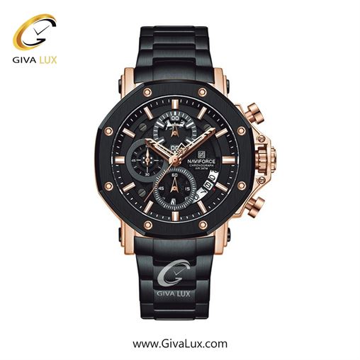 ساعت مچی اورجینال مردانه ناوی فورس|Naviforce|نوی فورس|نیوی فورس سه موتوره کرنوگراف ||| NF8065-RGBB.jpg