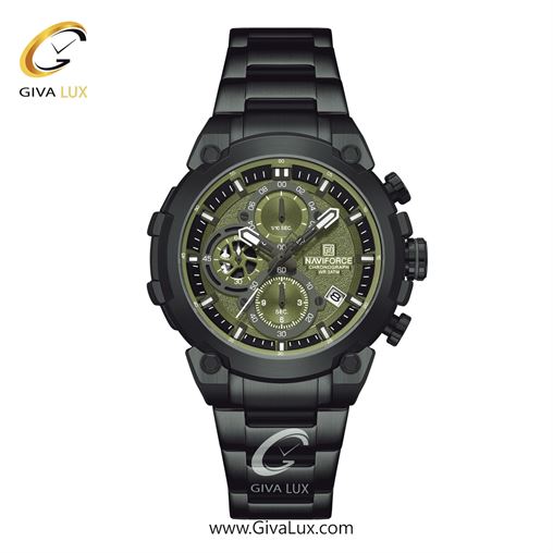 ساعت مچی اورجینال مردانه ناوی فورس|Naviforce|نوی فورس|نیوی فورس سه موتوره کرنوگراف مشکی | مشکی| مشکی| کد رفرنس NF8071 B/G/B NF8071-BGNB.jpg
