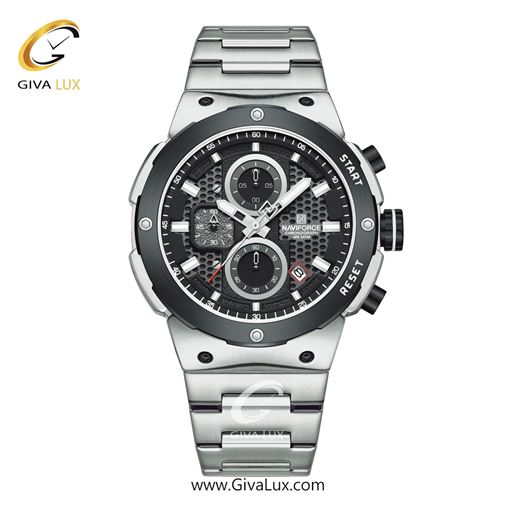 ساعت مچی اورجینال مردانه ناوی فورس|Naviforce|نوی فورس|نیوی فورس سه موتوره کرنوگراف مشکی-نقره ای | نقره ای| سبز یشمی تیره| کد رفرنس NF8072 S/GN/S NF8072-SBS.jpg