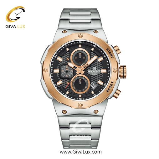 ساعت مچی اورجینال مردانه ناوی فورس|Naviforce|نوی فورس|نیوی فورس سه موتوره کرنوگراف مشکی-نقره ای | نقره ای| مشکی| کد رفرنس NF8072 S/B/S NF8072-SRGS.jpg