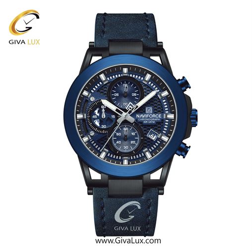 ساعت مچی اورجینال مردانه ناوی فورس|Naviforce|نوی فورس|نیوی فورس سه موتوره کرنوگراف طلایی | سرمه ای| طلایی-سرمه ای| کد رفرنس NF8073 G/BE/BE NF8073-BBEBE.jpg