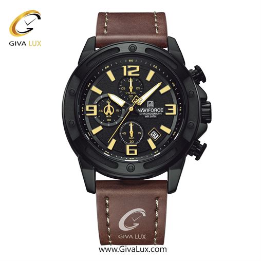 ساعت مچی اورجینال مردانه ناوی فورس|Naviforce|نوی فورس|نیوی فورس سه موتوره کرنوگراف مشکی | سرمه ای| سرمه ای| کد رفرنس NF8074 B/BE/BE NF8074-BYBN.jpg