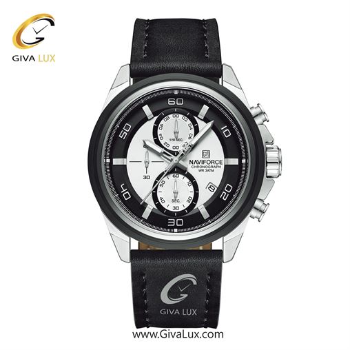 ساعت مچی اورجینال مردانه ناوی فورس|Naviforce|نوی فورس|نیوی فورس سه موتوره کرنوگراف نقره ای | مشکی| مشکی| کد رفرنس NF8075 S/B/B NF8075-SWB.jpg