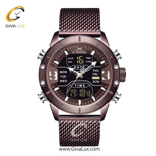 ساعت مچی مردانه بند حصیری نقره‌ای ناوی فورس (نیوی فورس) کد NF9153-CE/CE NF9153-CECE.jpg