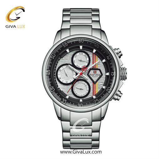 ساعت مچی مردانه بند فلزی نقره‌ای ناوی فورس (نیوی فورس) کد NF9184-S/W NF9184-SW.jpg