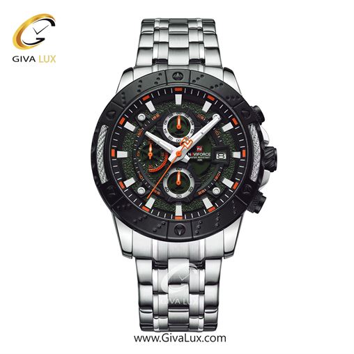 ساعت مچی مردانه بند فلزی نقره‌ای ناوی فورس (نیوی فورس) کد NF9227-S/O/S NF9227-SOS.jpg