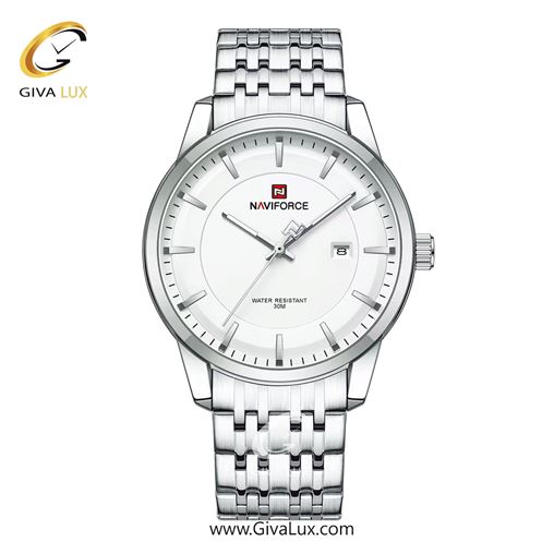 ساعت مچی مردانه بند فلزی نقره‌ای ناوی فورس (نیوی فورس) کد NF9228-S/W/S NF9228-SWS-M.jpg