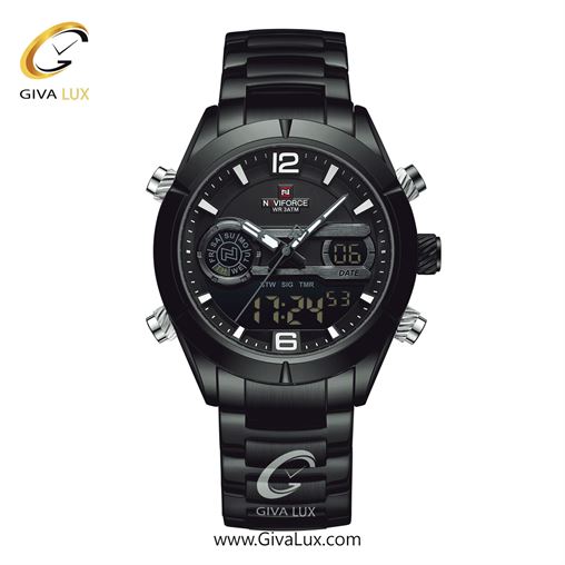 ساعت مچی اورجینال مردانه ناوی فورس|Naviforce|نوی فورس|نیوی فورس دو زمانه مشکی | مشکی| مشکی| کد رفرنس NF9232 -B /B/B NF9232-BBB.jpg