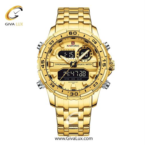 ساعت مچی مردانه بند فلزی نقره‌ای ناوی فورس (نیوی فورس) کد NF9210-S/W NF9234-GGG.jpg