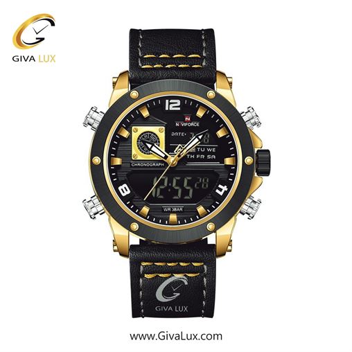ساعت مچی اورجینال مردانه ناوی فورس|Naviforce|نوی فورس|نیوی فورس سه موتوره فول تایم ||| NF9236-GWG.jpg
