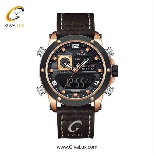 ساعت مچی اورجینال مردانه ناوی فورس|Naviforce|نوی فورس|نیوی فورس سه موتوره فول تایم ||| NF9236-RGBDBN.jpg