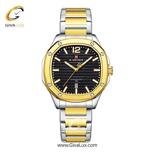ساعت مچی اورجینال مردانه ناوی فورس|Naviforce|نوی فورس|نیوی فورس طلایی-نقره ای | نقره ای-طلایی| نقره ای| کد رفرنس NF9243 S G/W NF9243S-GB.jpg
