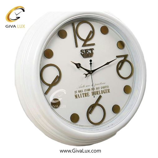 ساعت دیواری اورجینال ست PVC سفید| کد رفرنس NO-A