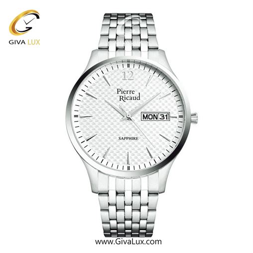 ساعت مچی اورجینال مردانه پی‌یر ریکورد  طلایی-نقره ای | نقره ای| سفید| کد رفرنس P60022.2113Q P91093.5153Q.jpg