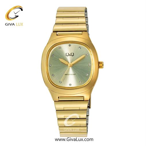 ساعت مچی اورجینال زنانه کیو اند کیو Q&Q طلایی | طلایی| نقره ای| کد رفرنس Q02C-002PY