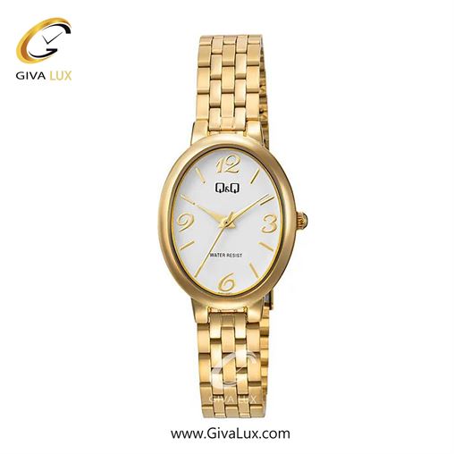 ساعت مچی اورجینال زنانه کیو اند کیو Q&Q  طلایی | طلایی| سفید| کد رفرنس Q10C-004PY Q10C-004PY.jpg