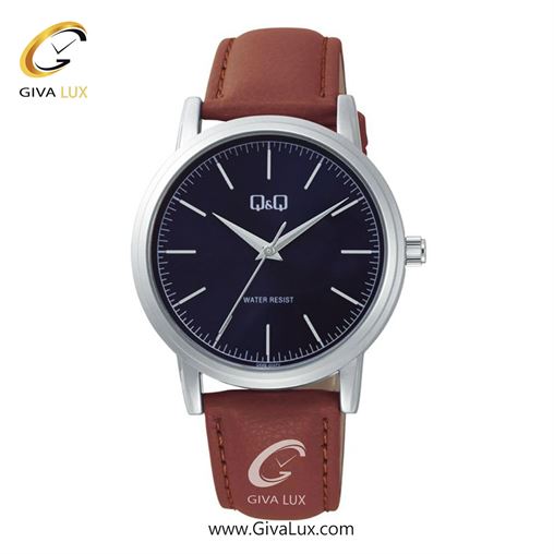 ساعت مچی اورجینال مردانه کیو اند کیو Q&Q نقره ای | قهوه ای| سرمه ای| کد رفرنس Q59B-004PY