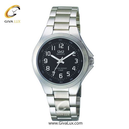 ساعت مچی اورجینال مردانه کیو اند کیو Q&Q نقره ای | نقره ای| مشکی| کد رفرنس Q618J205Y