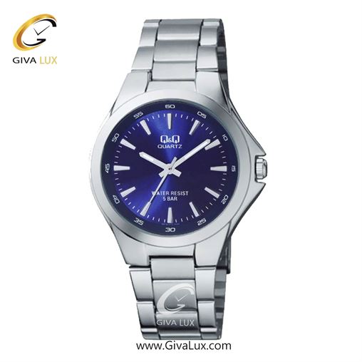 ساعت مچی اورجینال مردانه کیو اند کیو Q&Q نقره ای | نقره ای| سرمه ای| کد رفرنس Q618J212Y