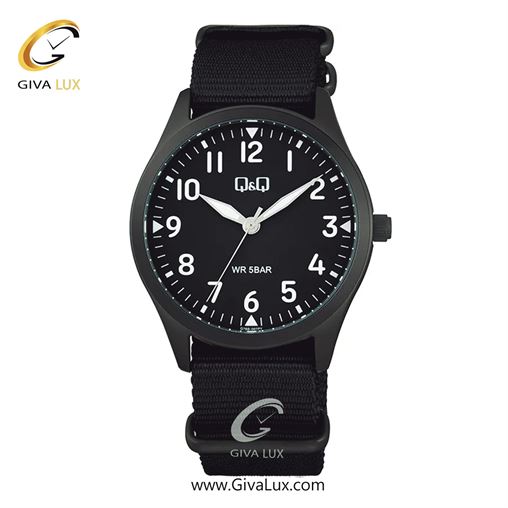 ساعت مچی اورجینال مردانه کیو اند کیو Q&Q مشکی | مشکی| مشکی| کد رفرنس Q76B-007PY