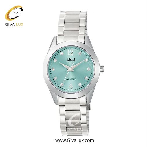 ساعت مچی اورجینال زنانه کیو اند کیو Q&Q  نقره ای | نقره ای| آبی خاکستری| کد رفرنس Q82B-004PY