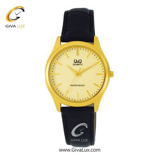 ساعت مچی اورجینال زنانه کیو اند کیو Q&Q طلایی | مشکی| طلایی| کد رفرنس Q852J100Y