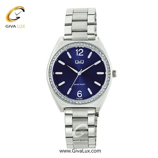 ساعت مچی اورجینال زنانه کیو اند کیو Q&Q نقره ای | نقره ای| سرمه ای| کد رفرنس Q91B-005PY