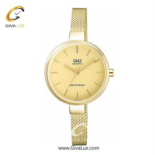 ساعت مچی اورجینال زنانه کیو اند کیو Q&Q طلایی | طلایی| طلایی| کد رفرنس QA15J010Y