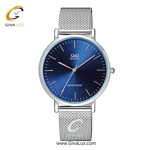ساعت مچی اورجینال مردانه کیو اند کیو Q&Q نقره ای | نقره ای| سرمه ای| کد رفرنس QA20J202Y