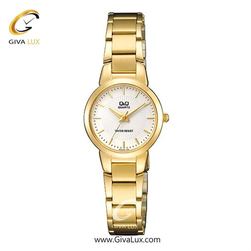 ساعت مچی اورجینال زنانه کیو اند کیو Q&Q طلایی | طلایی| سفید| کد رفرنس QA43J001Y