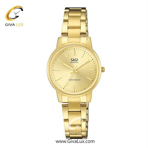 ساعت مچی اورجینال زنانه کیو اند کیو Q&Q طلایی | طلایی| طلایی| کد رفرنس QA47J010Y