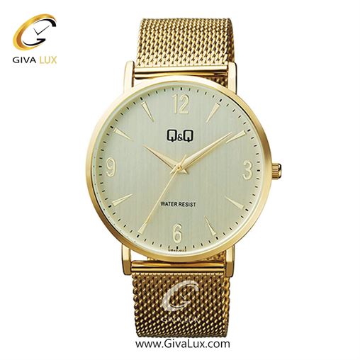 ساعت مچی اورجینال مردانه کیو اند کیو Q&Q طلایی | طلایی| سفید| کد رفرنس QB40J003Y