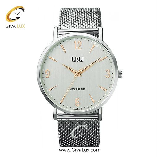 ساعت مچی اورجینال مردانه کیو اند کیو Q&Q نقره ای | نقره ای| سفید| کد رفرنس QB40J214Y