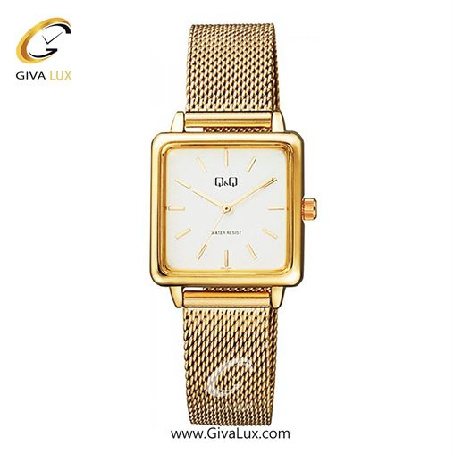 ساعت مچی اورجینال زنانه کیو اند کیو Q&Q طلایی | طلایی| سفید| کد رفرنس QB51J001Y