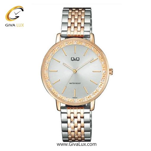 ساعت مچی اورجینال زنانه کیو اند کیو Q&Q رزگلد-نقره ای | نقره ای-رزگلد| نقره ای| کد رفرنس QC09J401Y
