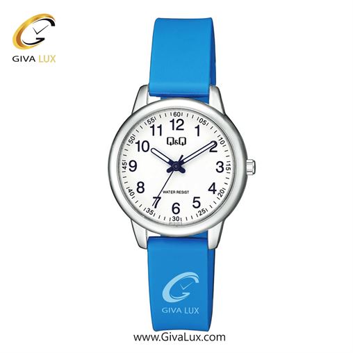 ساعت مچی اورجینال کیو اند کیو زنانه نقره ای | آبی | سفید | کد رفرنس QC15J304Y